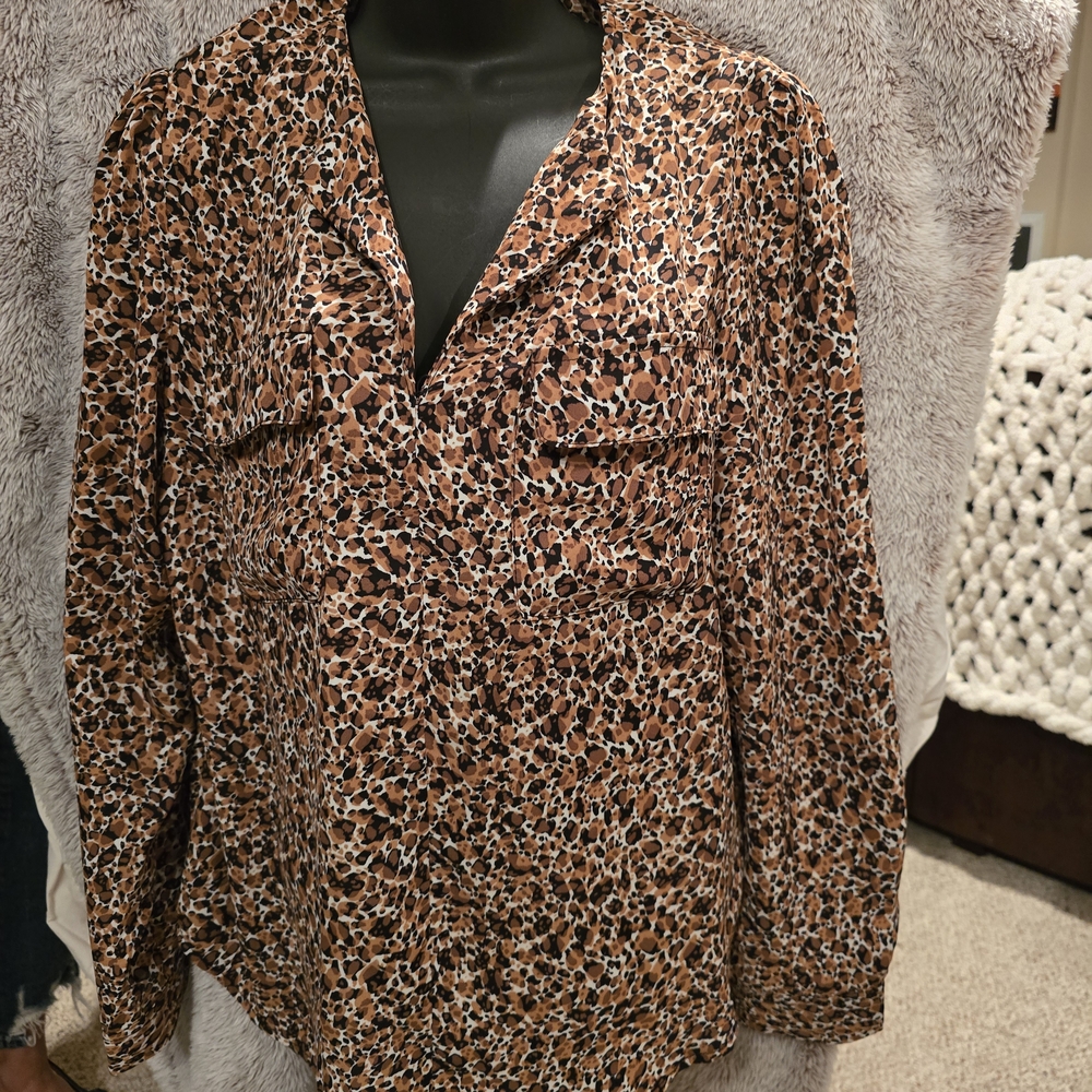 Leopard Print Women's Top